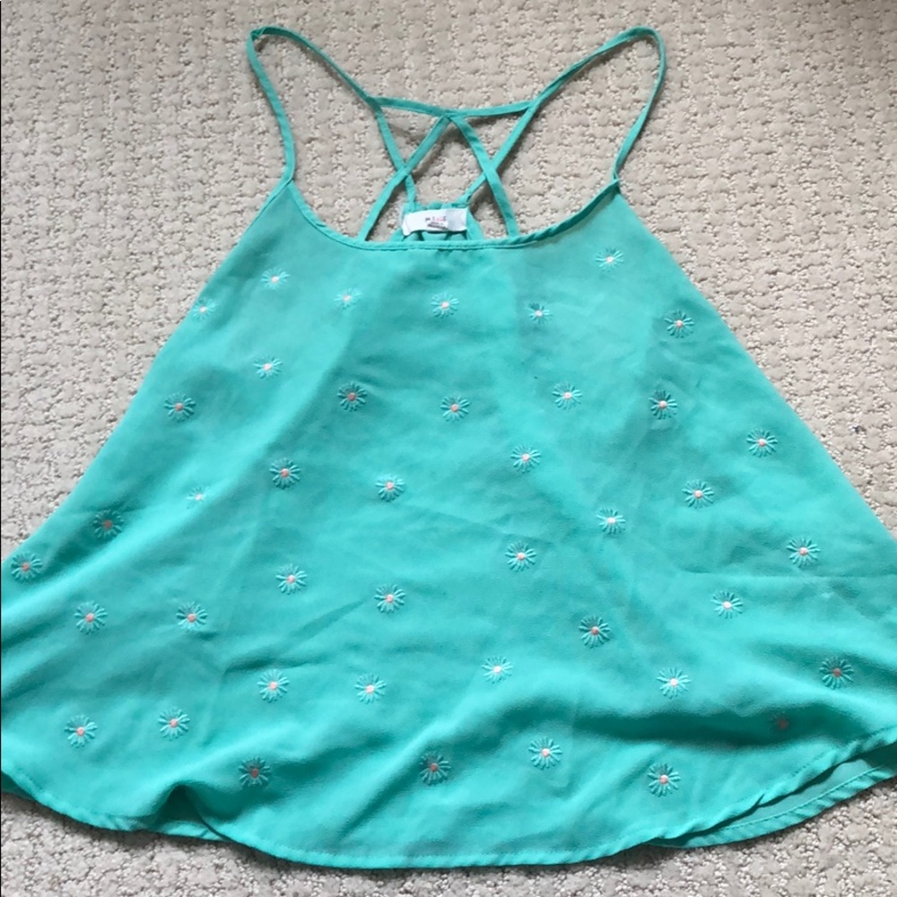Floral flowy tank top